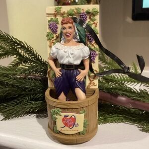 Carlton Cards I Love Lucy Grape Stomping Christmas Tree Ornament